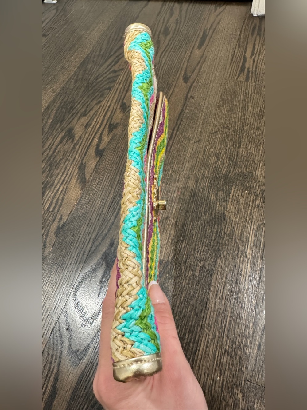 Lilly Pulitzer • Elephant Woven Raffia Straw Spring Fling Clutch - Picture 9 of 11